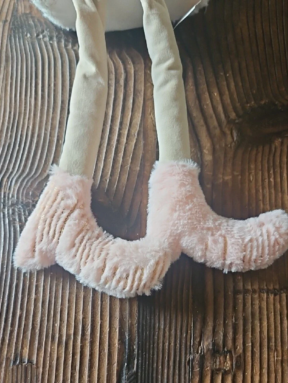 Plush Pink Gnome Holiday Decor